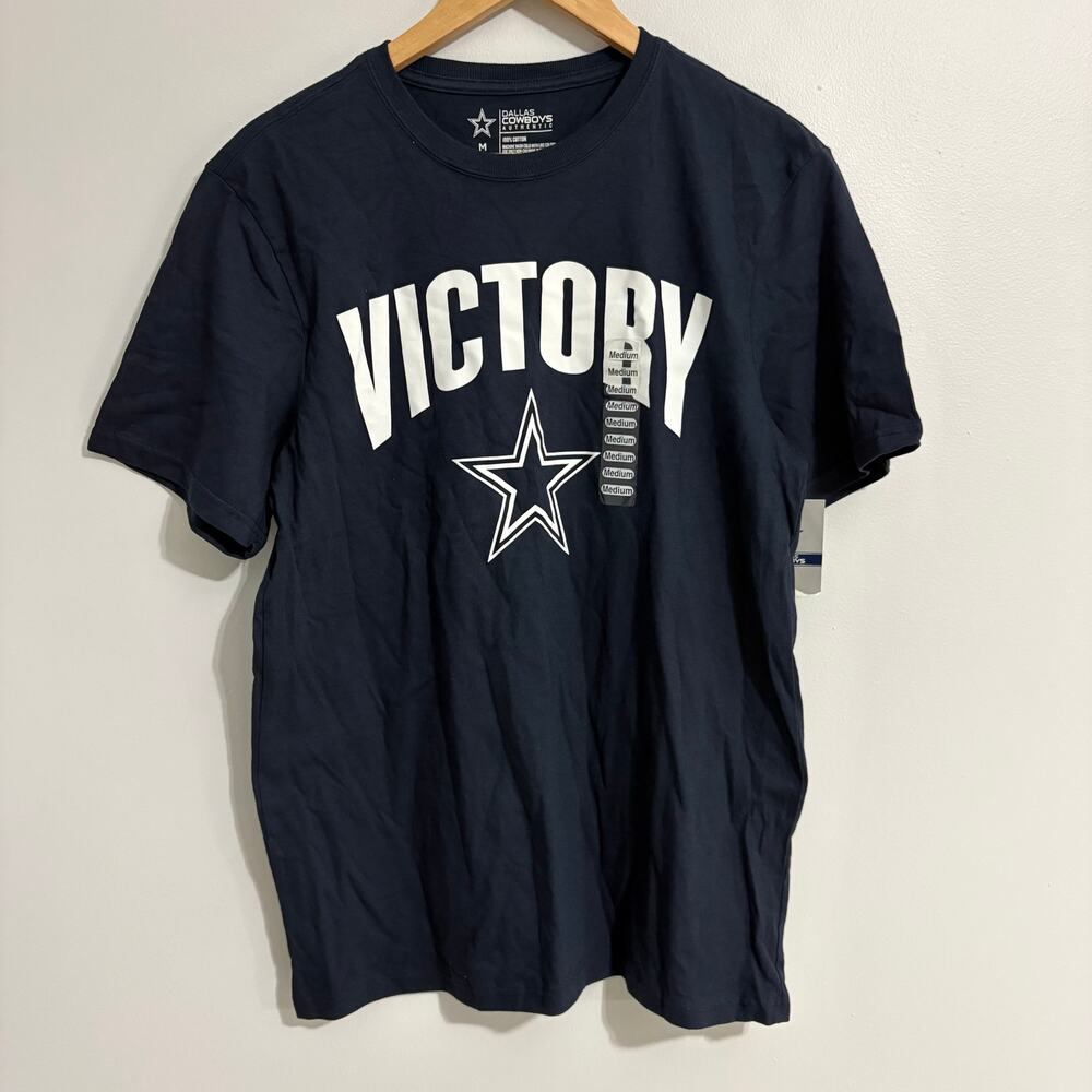 Dallas Cowboys NFL Victory T-Shirt Men's Medium NWT Navy Football